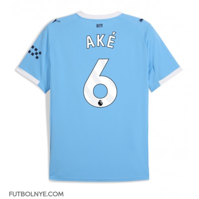 Camiseta Manchester City Nathan Ake #6 Primera Equipación 2025-26 manga corta Camiseta Manchester City Nathan Ake #6 Primera Equipación 2025-26 manga corta